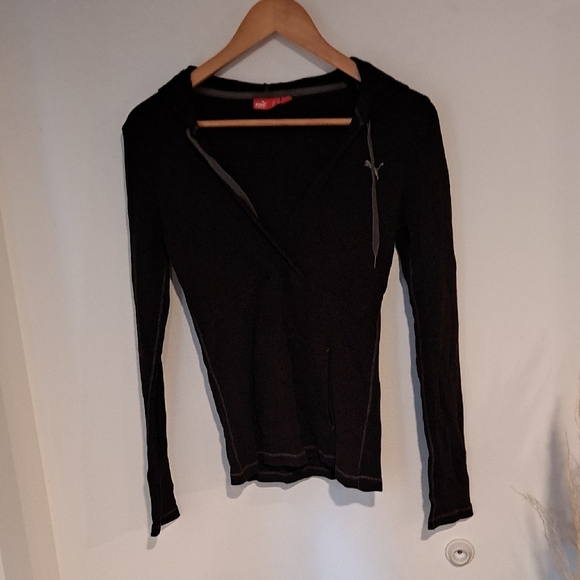 Puma Women's Black Long Sleeve Size M B108 - Picture 1 of 3